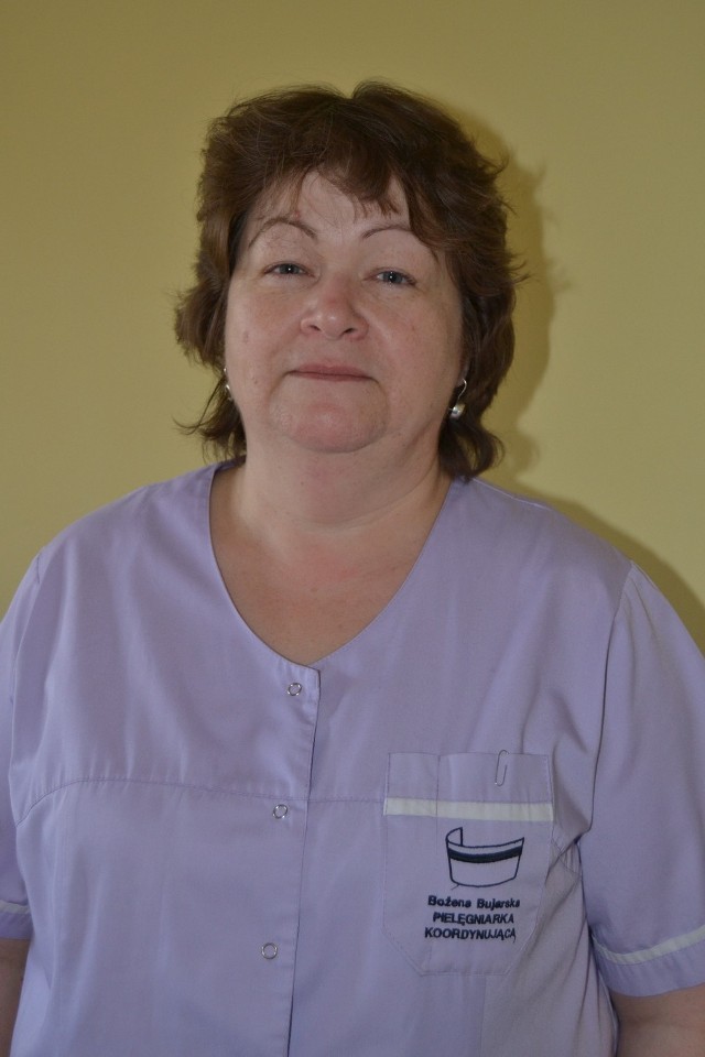 Bożena Bujarska, pielęgniarka koordynująca, podstawowa i specjalistyczna opieka zdrowotna w szpitalu w Tczewie.