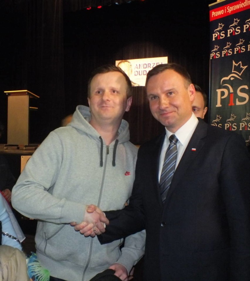 Andrzej Duda, kandydat na prezydenta Polski, odwiedził...