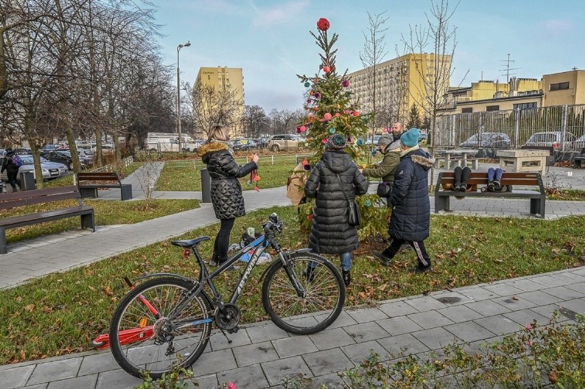 Mieszkańcy Żabianki, Jelitkowa, osiedla Tysiąclecia oraz Wejhera wzięli sprawy w swoje ręce i udekorowali drzewka świątecznymi ozdobami