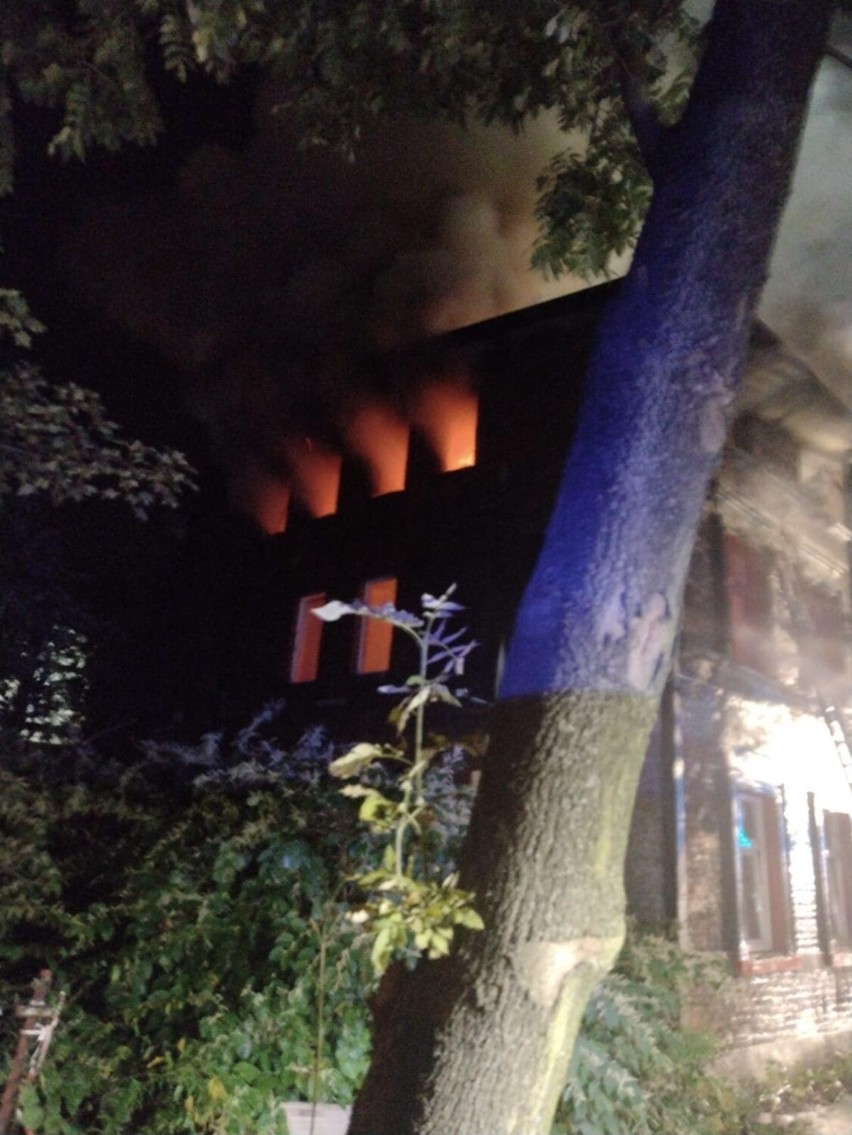 Pożar w Rudzie Śląskiej przy ulicy Kazimierza