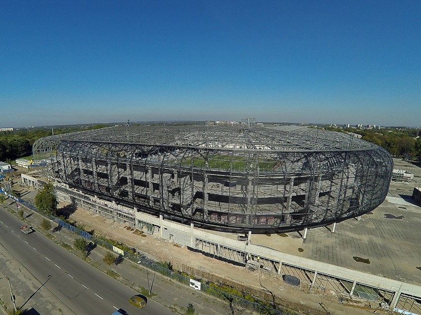 Stadion Górnika aktualne zdjęcia. Obejrzyjcie, jak powstaje najpiękniejszy stadion w regionie