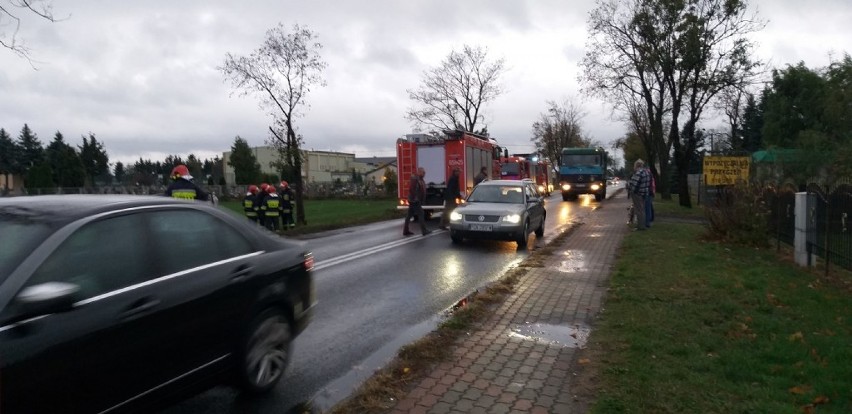 Gmina Września: W Kaczanowie dachował samochód osobowy 