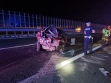 Stanisławice. Kraksa na autostradzie A4 koło Bochni, do szpitala trafiła jedna osoba [ZDJĘCIA]