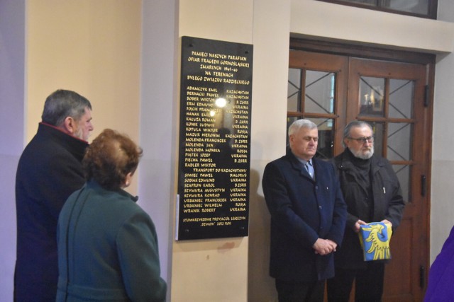 Tablica została odsłonięta podczas mszy św. w intencji ofiar Tragedii Górnośląskiej.
