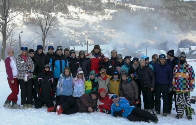 Studenci PWSZ na nartach w Szczyrku