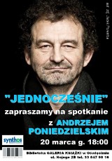 Andrzej Poniedzielski już w piątek w oświęcimskiej Bibliotece