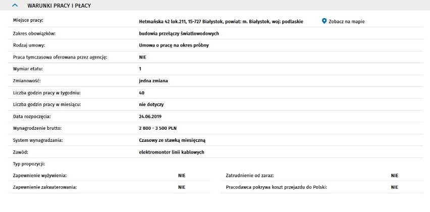 Praca w Białymstoku i regionie - nowe oferty od 3 tys. zł brutto [lista, dane z 19.06.2019]