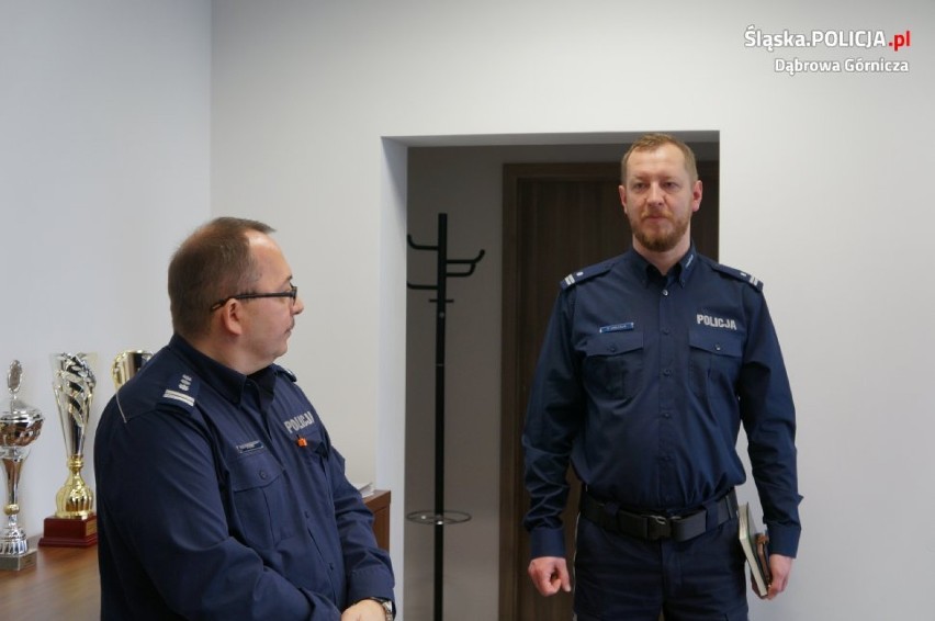 Nowy zastępca szefa dąbrowskich policjantów już w KMP [ZDJĘCIA] 