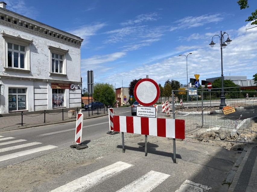 W Kwidzynie trwa przebudowa ulicy Braterstwa Narodów.