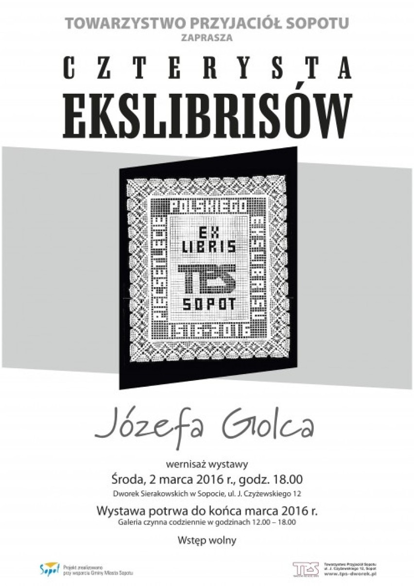 Wystawa w Sopocie. Czterysta Ekslibrisów Józefa Golca w Dworku Sierakowskich