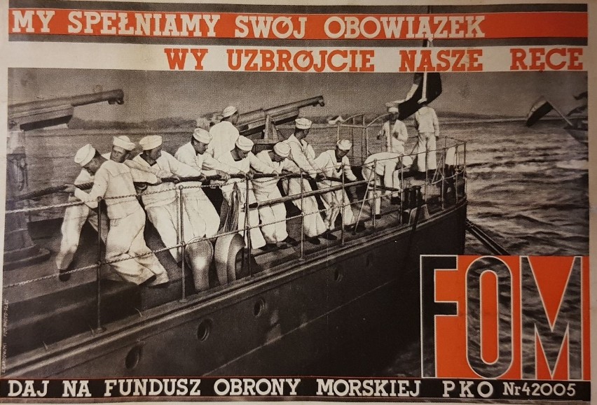 Daj na FOM, Ludwik Gardowski (1937-39). Plakat przedstawia...