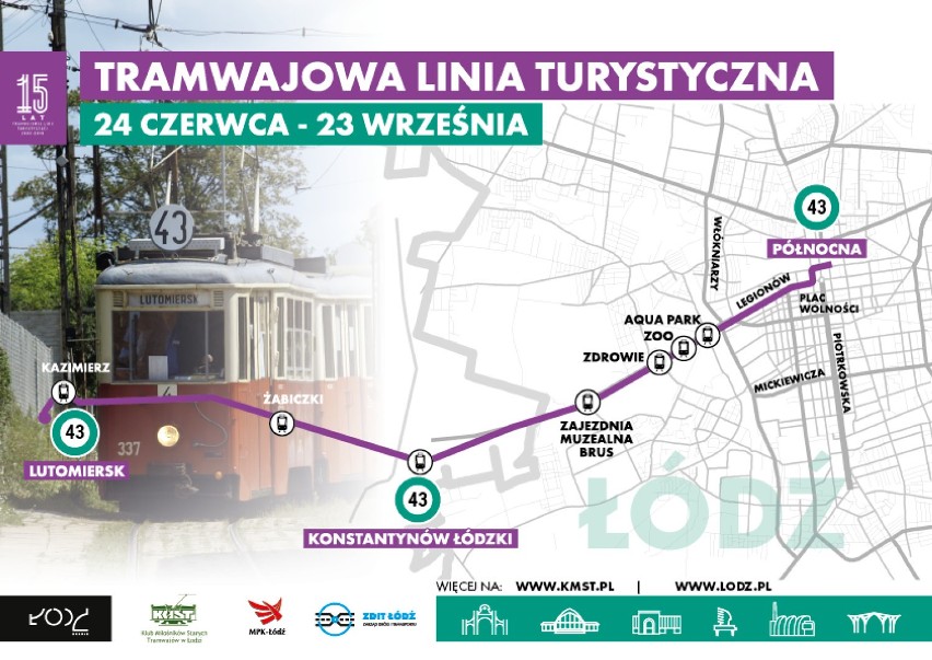 Tramwajowa Linia Turystyczna w Łodzi [ROZKŁAD JAZDY]