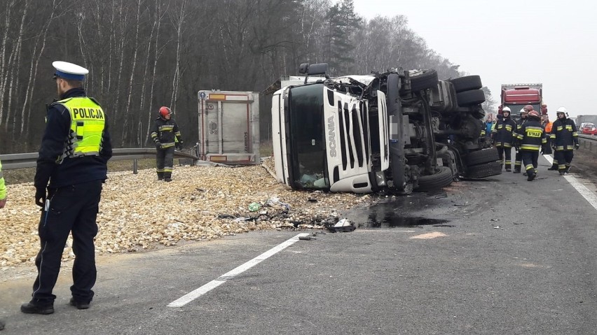 Wypadek na autostradzie A4 między węzłami Kędzierzyn-Koźle i...