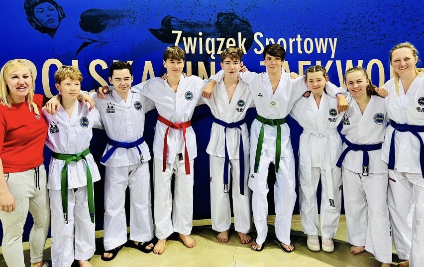 Wieliczanie podczas mistrzostw Polski w taekwondo w...