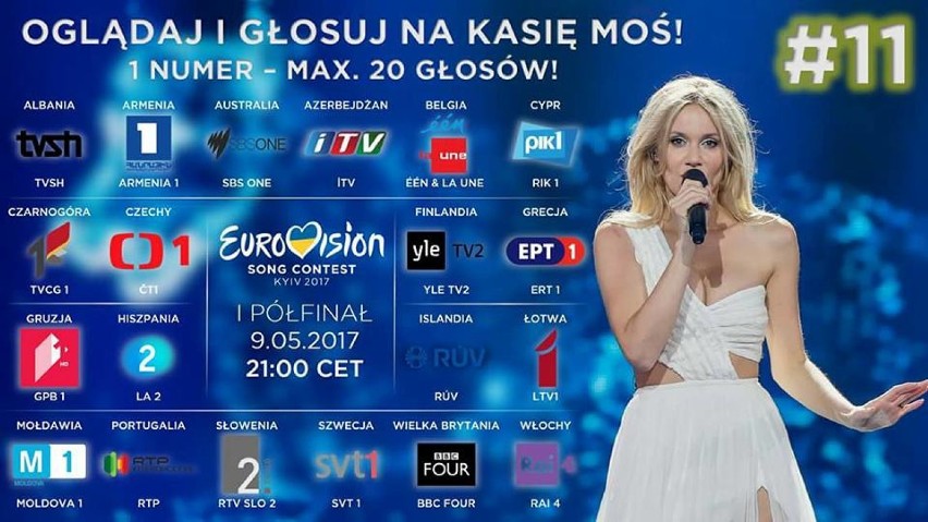 Eurowizja Kasia Moś [WIDEO]. Ślązaczka w finale Konkursu Piosenki Eurowizja 2017
