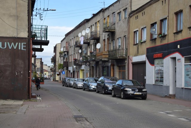 Ulica Marszałkowska w Zawierciu.