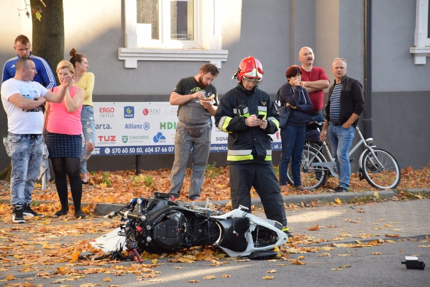 Groźny wypadek w Skierniewicach. Helikopter lądował w centrum miasta [ZDJĘCIA, FILM]