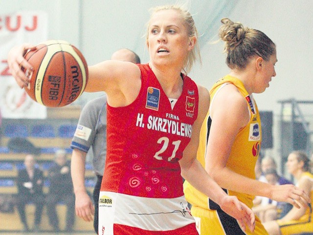 Paulina Misiek była najskuteczniejszą zawodniczką Widzewa w Brzegu i zdobyła 23 punkty