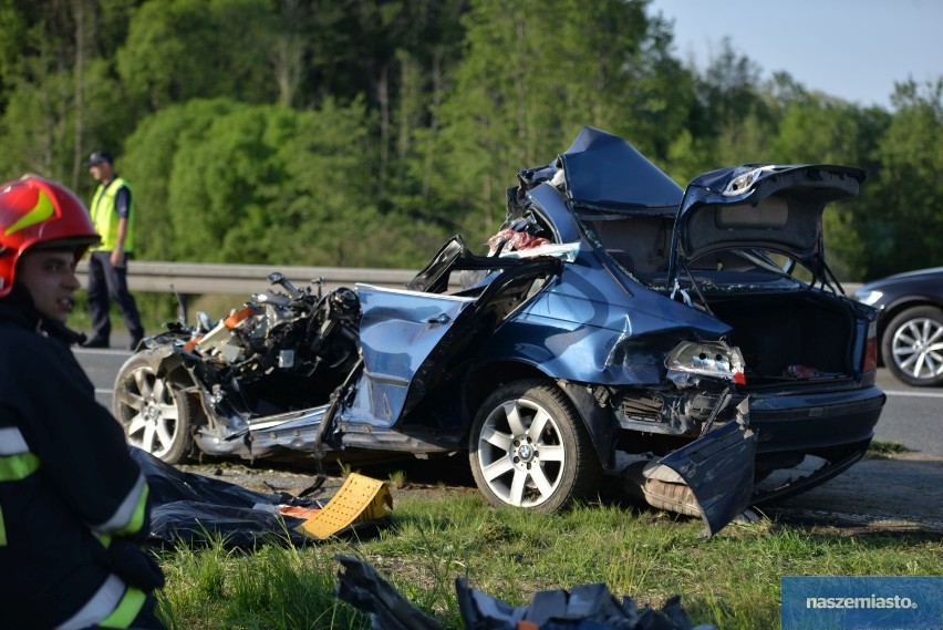Śmiertelny wypadek na autostradzie A1 w miejscowości Unisławice [zdjęcia, wideo]