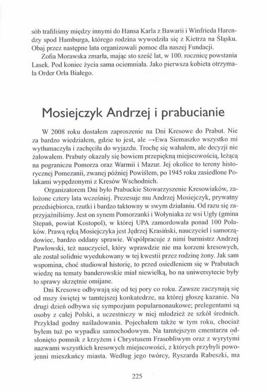 Ks. Tadeusz Isakowicz-Zaleski o Prabutach napisał w swojej najnowszej książce