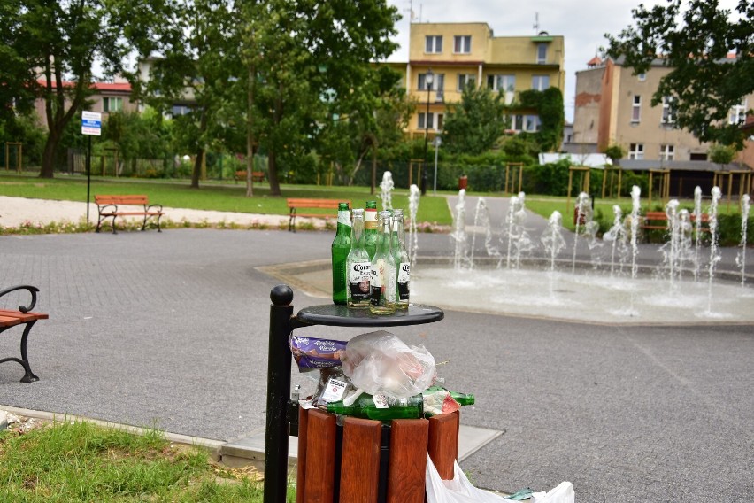 Tak obecnie wygląda park między ulicami Kościuszki i...