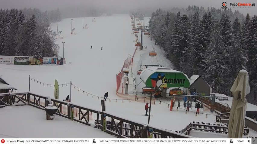 Stacja narciarska Słotwiny Arena otwarta. Można szusować