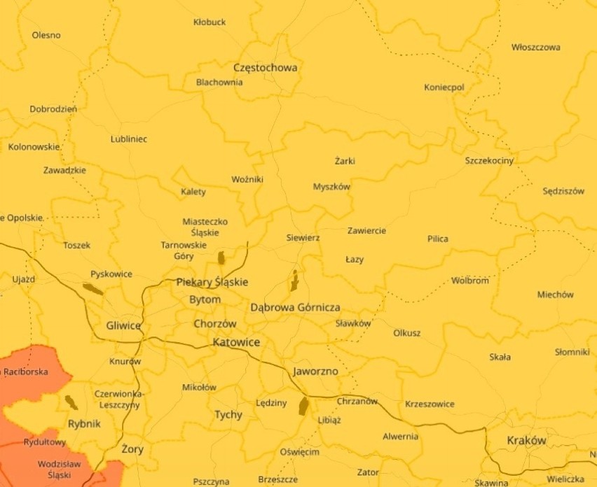 Burze znów przejdą nad woj. śląskim. Instytut Meteorologii i...