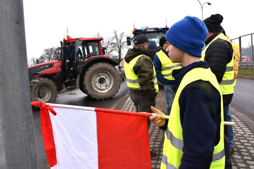 Protest rolników w Sławnie - DK6