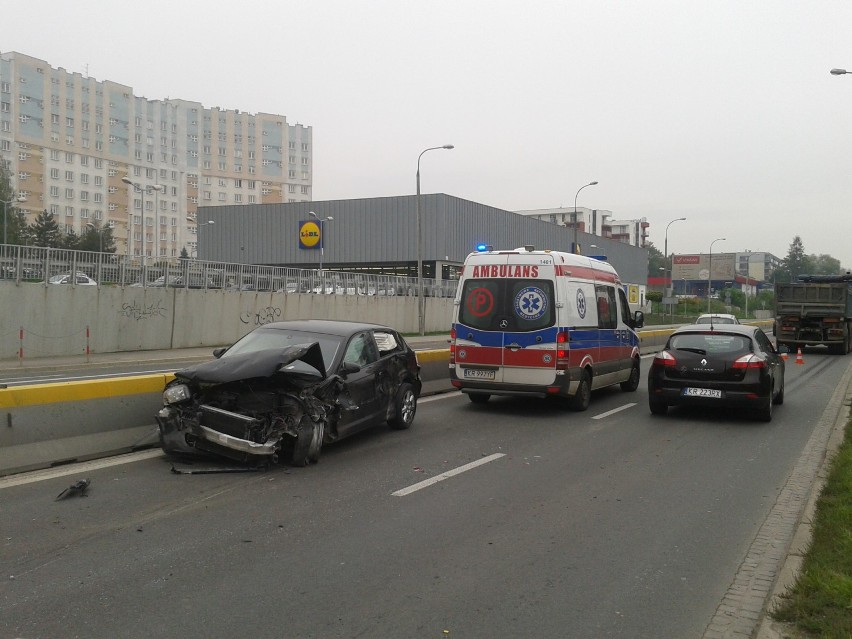 Wypadek na Wielickiej w Krakowie