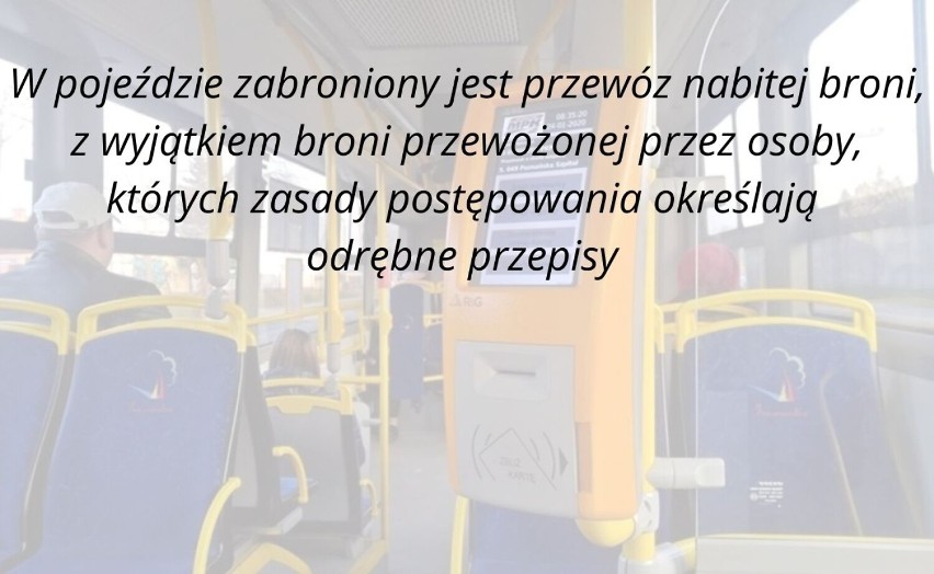Tego nie można robić w autobusach MPK w Inowrocławiu. Takie obowiązują zakazy w MPK