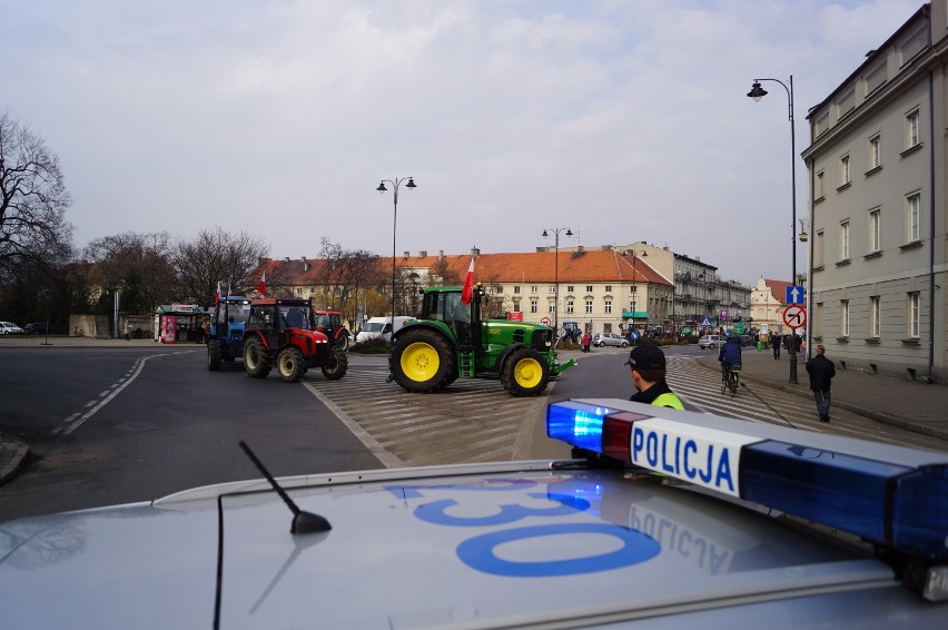 Protest rolników z powiatu kaliskiego odbył się w czwartek....