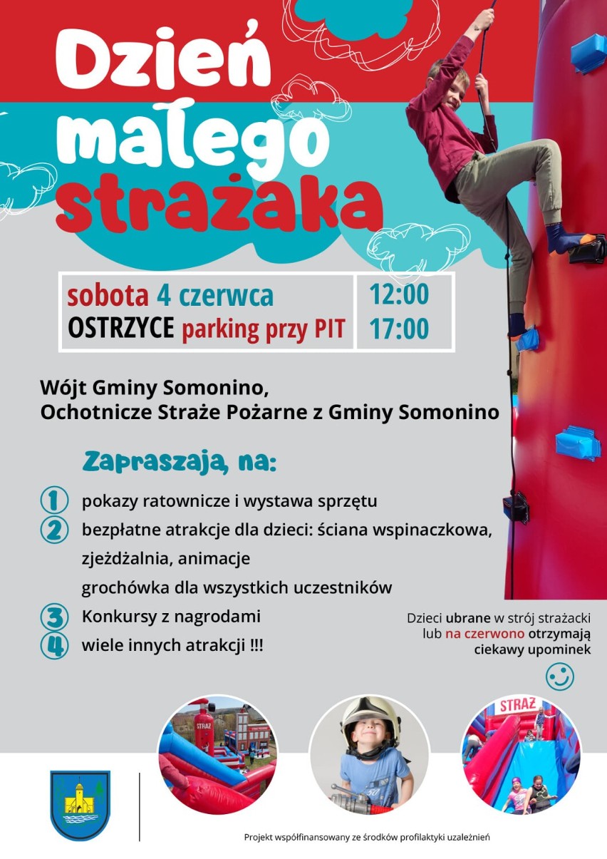 Dzień małego strażaka w Ostrzycach! Strażacy zapraszają na wyjątkowy Dzień Dziecka 