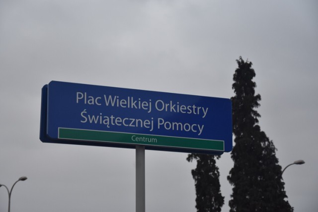 Plac przed kinem "Centrum" oficjalnie nazwę im. Wielkiej Orkiestry Świątecznej Pomocy nosi od ubiegłorocznego finału WOŚP.