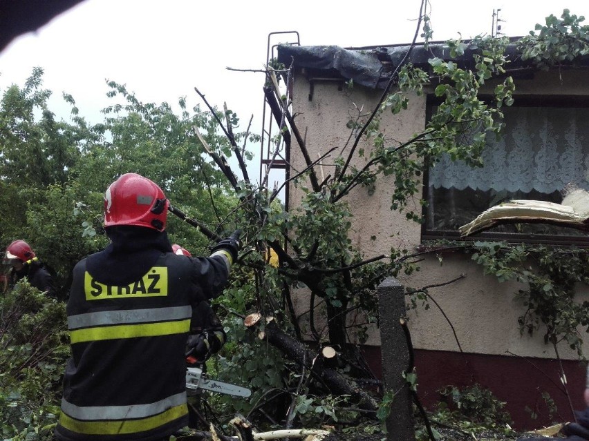 Ponad 30 interwencji strażaków. Wszystko przez burze 