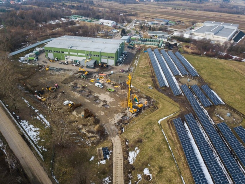 Krośnieński Holding Komunalny modernizuje plac kompostowni przy Zakładzie Unieszkodliwiania Odpadów [ZDJĘCIA]