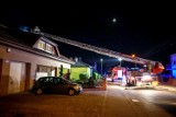 Pożar w jednym z domów jednorodzinnych na Zatorzu w Lesznie 