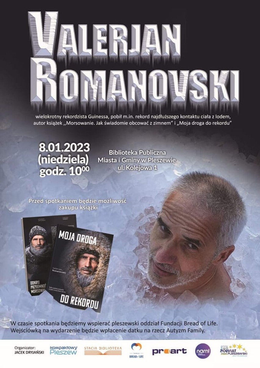 Valerjan Romanovski od lat przesuwa granice ludzkiej wytrzymałości. 8 stycznia odwiedzi Pleszew