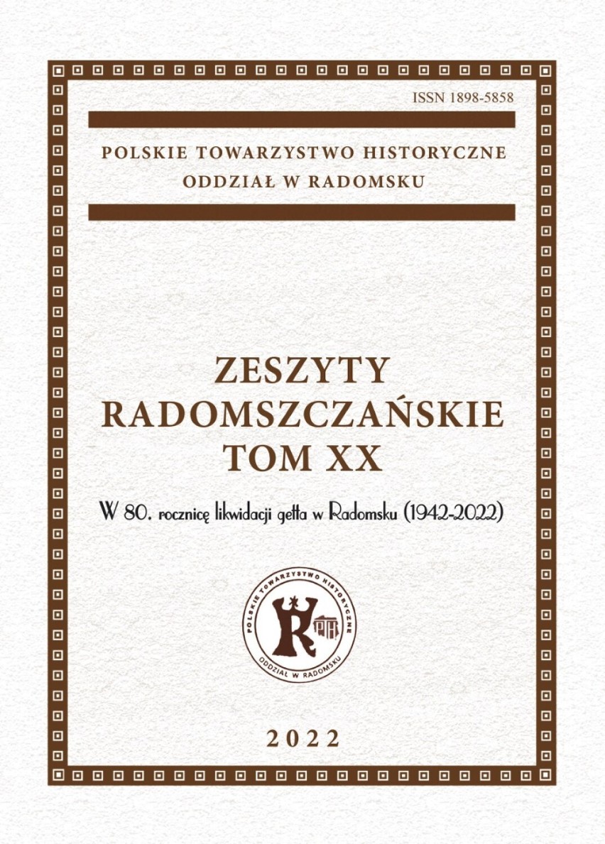 PTH w Radomsku zaprasza na promocję XX tomu Zeszytów Radomszczańskich