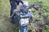 Wypadek motocyklistki w Karnkowie [ZDJĘCIA]