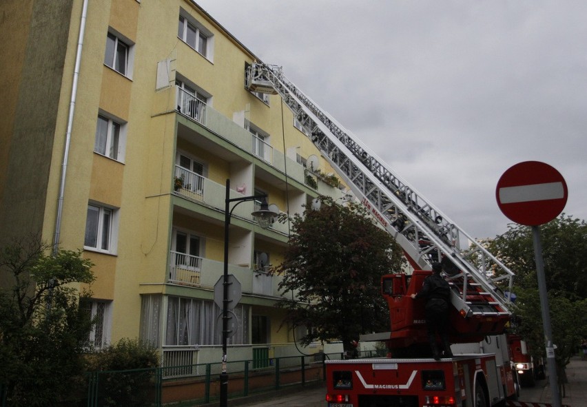 Sopot: Interwencja straży pożarnej na ul. Grottgera