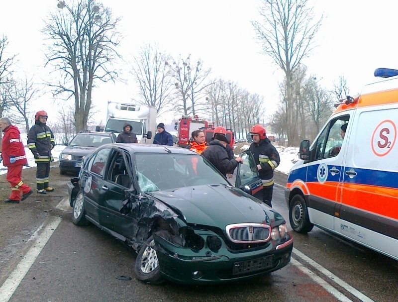 Wypadek na trasie Olecko - Ełk