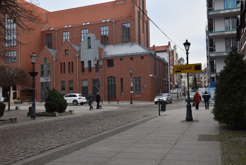 Trwa przebudowa ulicy Rybackiej. Na Starym Mieście w Elblągu wprowadzono tymczasową organizację ruchu