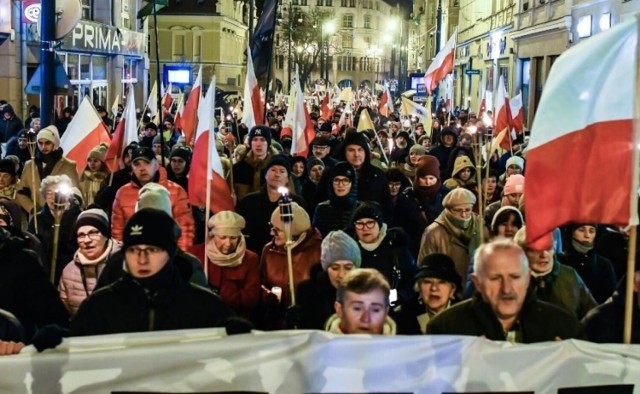 2 kwietnia 2023 roku w Bydgoszczy zorganizowano pochód "W obronie imienia Jana Pawła II"