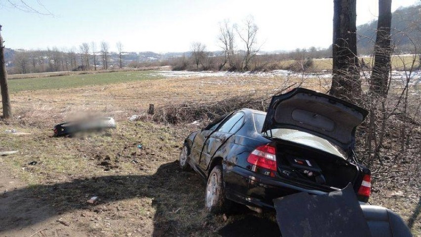 Wypadek na szosie krakowskiej w Kurowie [ZDJECIA]