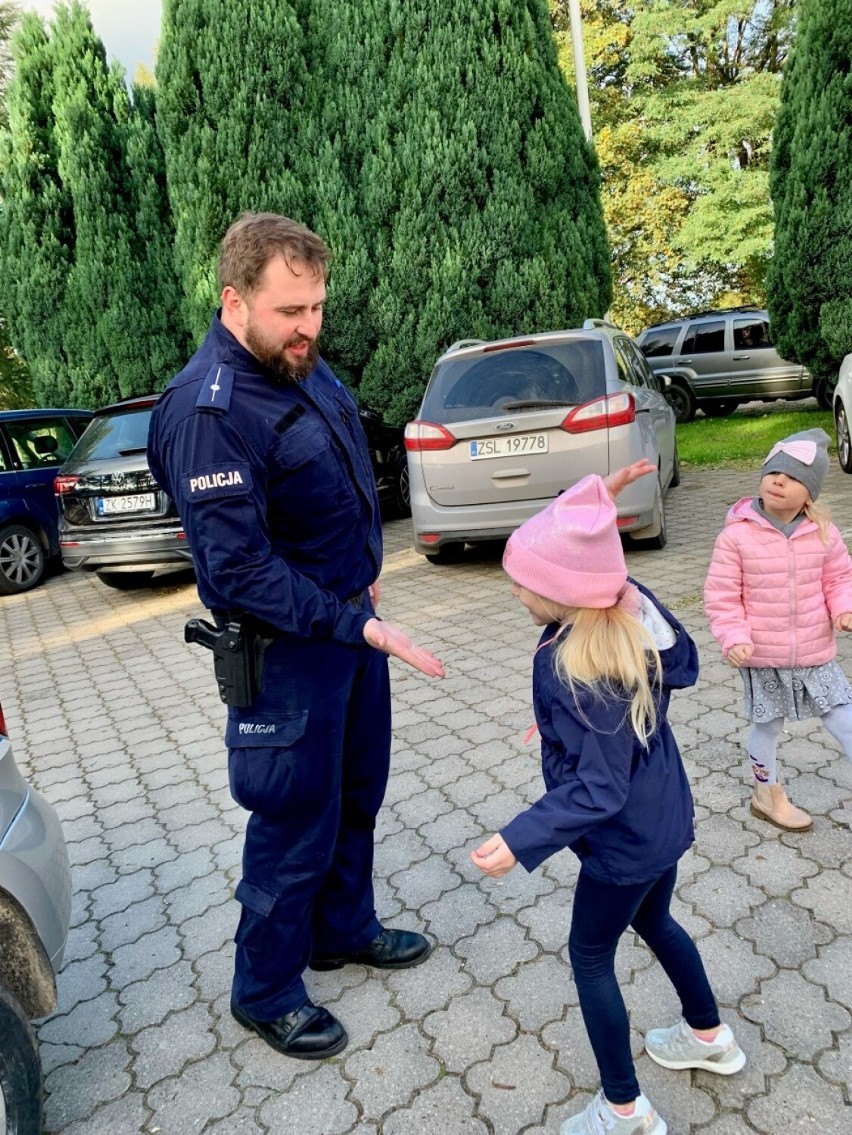Przedszkole Malechowo - wizyta policjantów