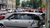 Kraków: wypadek na Lubicz. Auto zderzyło się z tramwajem