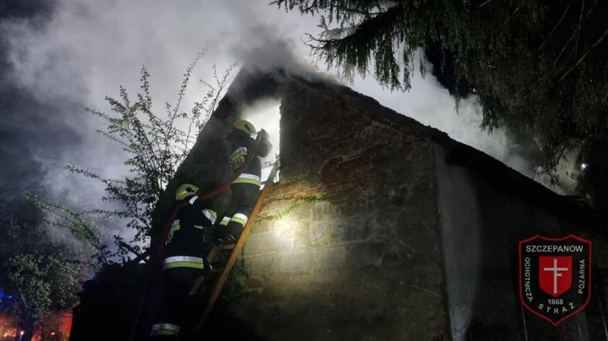 Pożar domu jednorodzinnego w Szczepanowie wybuchł 1 maja...