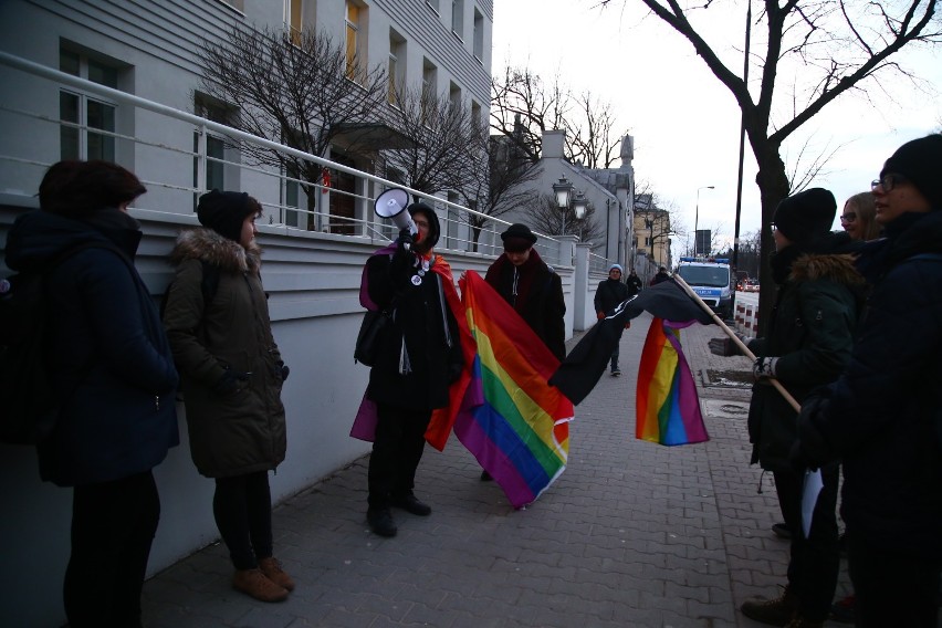 Solidarność z zatrzymanym tureckim aktywistą. Manifestacja w...