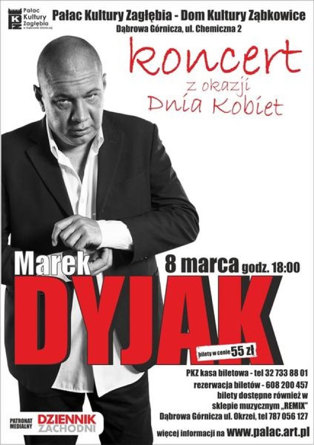 Marek Dyjak wystąpi w Ząbkowicach 8 marca