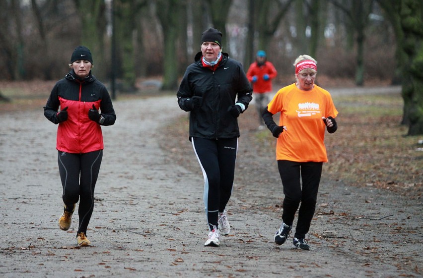 Parkrun Łódź. Bieg w parku Poniatowskiego - 13 grudnia 2014